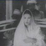 A black-and-white image of Aideu Handique, Assam’s first film actress, known for her role in Joymoti (1935), facing social challenges for her work in cinema.