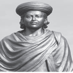 Statue of Anandaram Dhekial Phukan, a prominent Assamese literary and social reformer who fought for the recognition of the Assamese language.