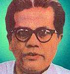 Portrait of Hem Barua, a renowned Assamese poet and political leader, known for his contributions to literature and Assam’s political landscape.