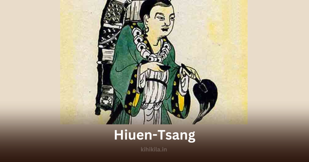 Hiuen-Tsang: The Legendary Scholar Who Explored Kamarupa Hiuen-Tsang A traditional painting of Hiuen-Tsang, the Chinese Buddhist monk and scholar, depicted in detailed robes with a large backpack, symbolizing his travels.