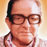Portrait of Nabakanta Barua, the renowned Assamese writer and poet, known for his deep literary contributions and honored with the Padma Bhushan.