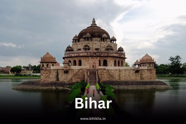 Majestic Sher Shah Suri Tomb reflecting in the water at Sasaram, Bihar