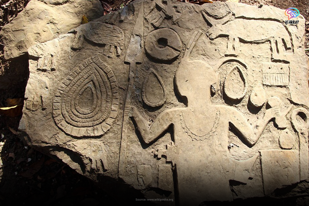 Ancient rock carvings at Kawtchhuah Ropui site in Vangchhia village, Mizoram.
