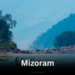 Fishermen in the tranquil Tuipui river, surrounded by forested hills in Mizoram.
