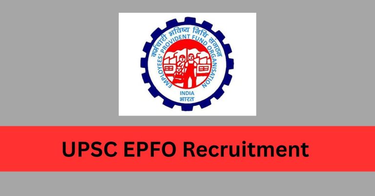 UPSC EPFO Recruitment