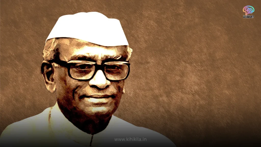Neelam Sanjiva Reddy: The Steadfast Indian Statesman and Freedom Fighter Pretorius 188 A close-up, vintage portrait of Neelam Sanjiva Reddy, the sixth President of India, wearing a white Gandhi cap and a smile.