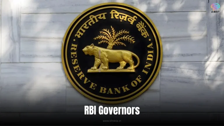 RBI Governors: A formal group photo of men in suits standing in front of the Reserve Bank of India building.