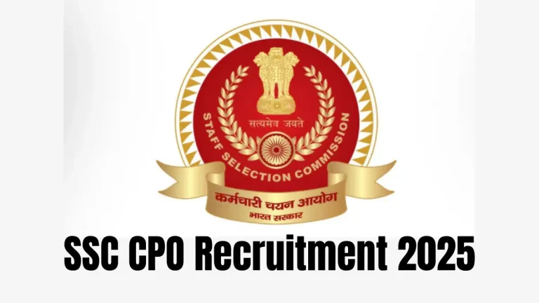 SSC CPO Recruitment 2025