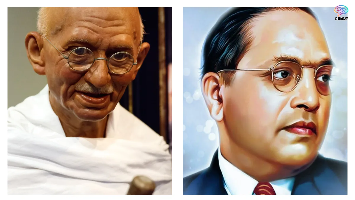 Famous People of India: A vibrant collage featuring portraits of Mahatma Gandhi, A.R. Rahman, and Kalpana Chawla against a colorful Indian flag background.