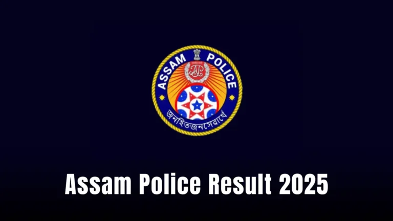 Assam Police Result 2025