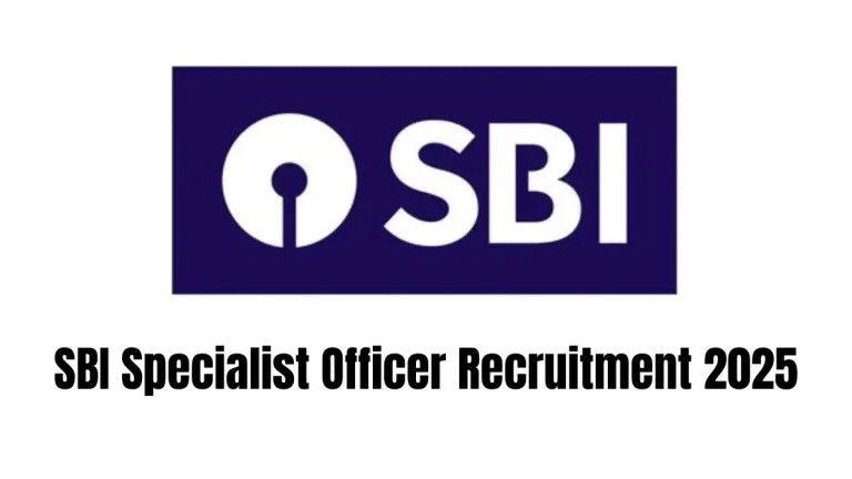 SBI Specialist Officer Recruitment 2025
