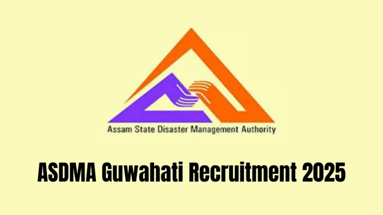 ASDMA Guwahati Recruitment 2025
