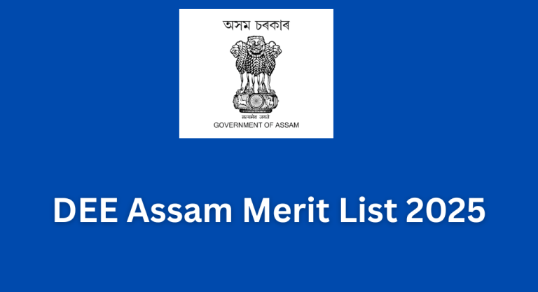 DEE Assam Merit List