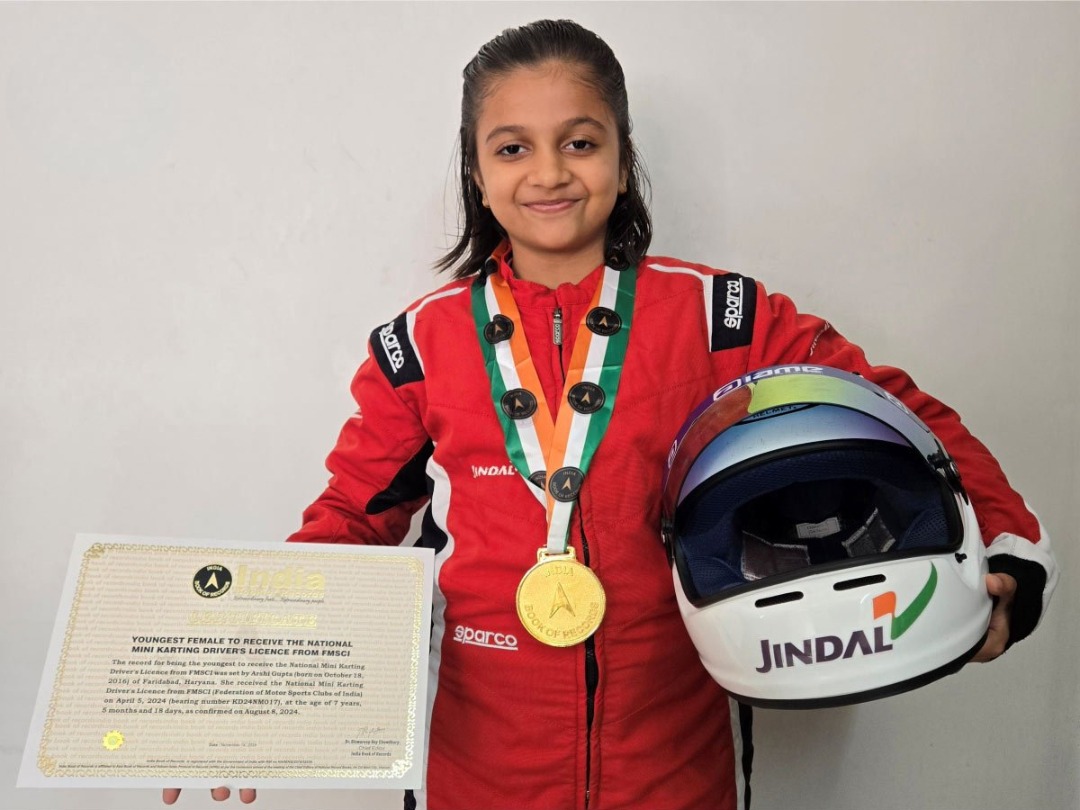 Arshi Gupta Karting Champion