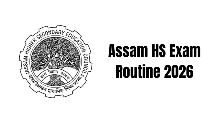 Assam HS Exam Routine 2026
