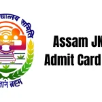Assam JNVST Admit Card 2026