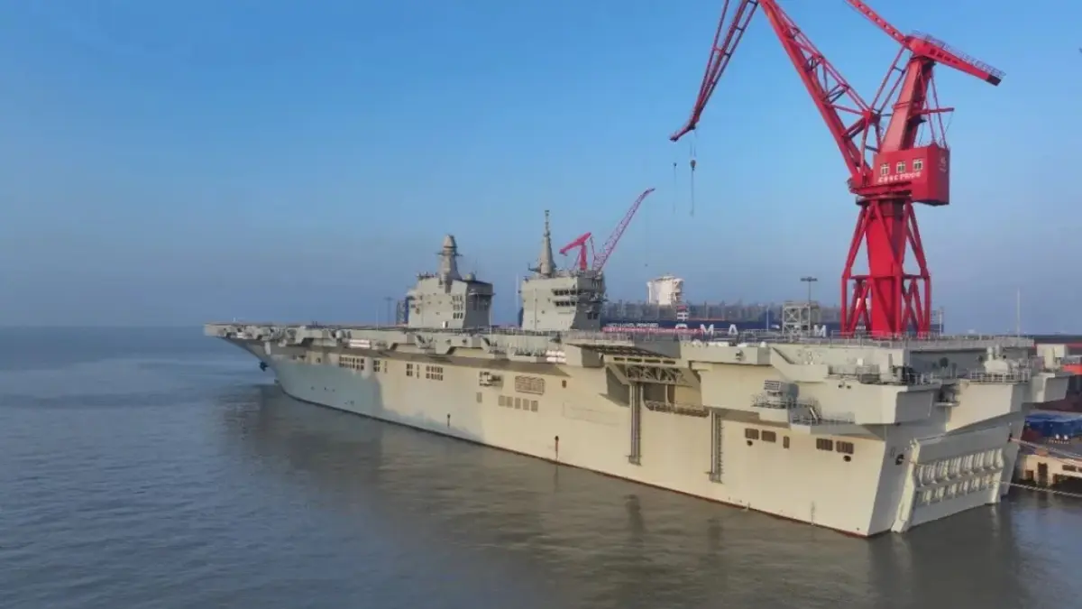 China’s First Amphibious Ship with Electromagnetic Catapults