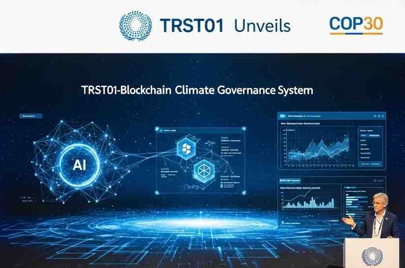 TRST01 AI–Blockchain Climate Platform: Transforming Global Climate Governance at COP30 Climate platform