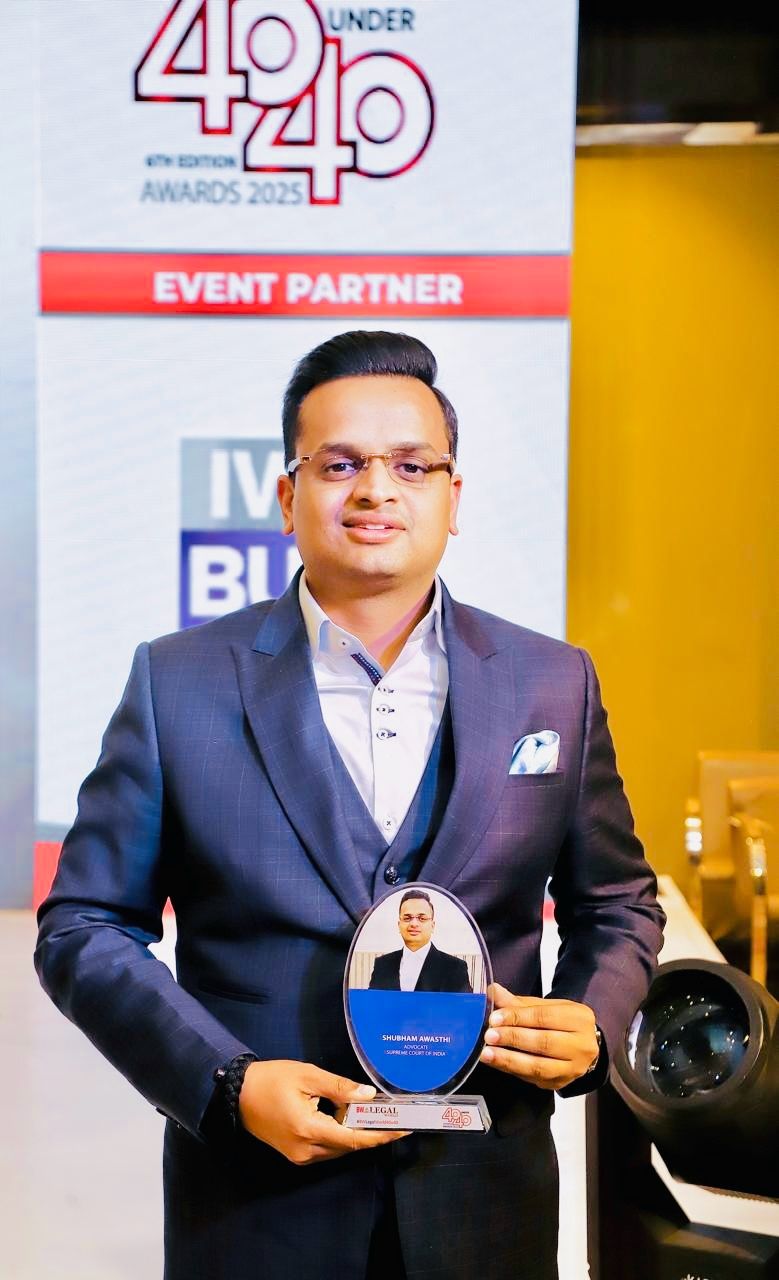 Shubham Awasthi 40 Under 40 Award