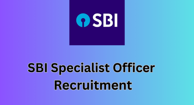 SBI Specialist Officer Recruitment