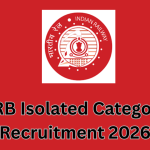 RRB Isolated Category Recruitment