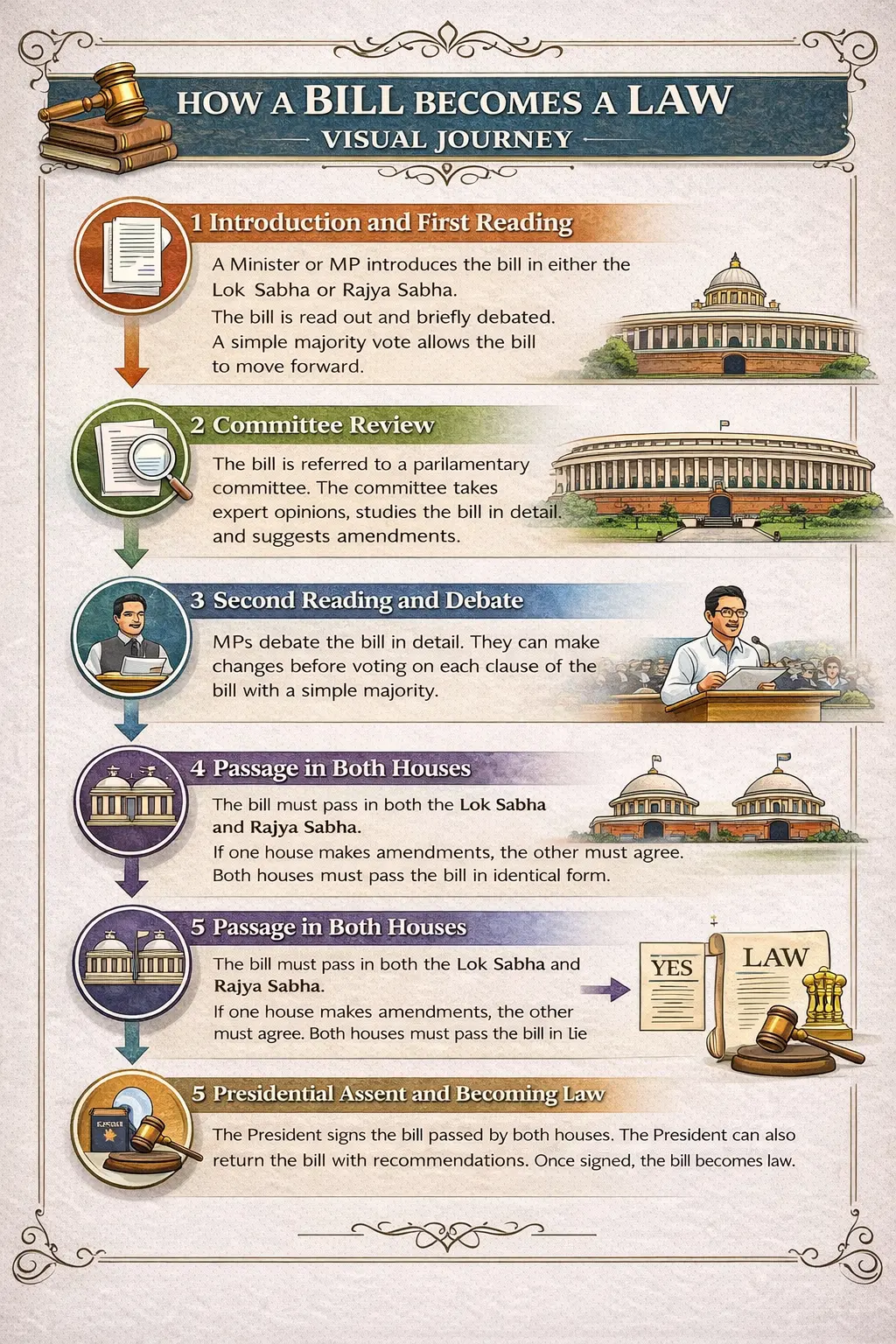 How a bill becomes a law