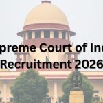 Supreme Court of India Recruitment