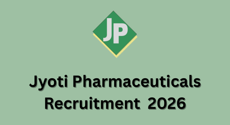 Jyoti Pharmaceuticals Recruitment