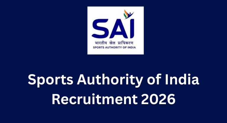 Sports Authority of India Recruitment
