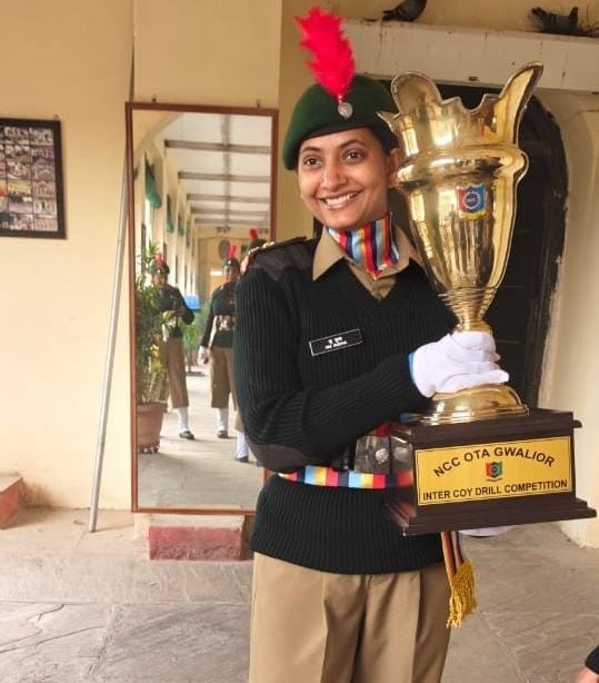 Lt Sudha Wins NCC Gold