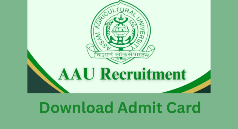 Assam Agriculture Recruitment