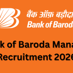 Bank of Baroda Manager Recruitment