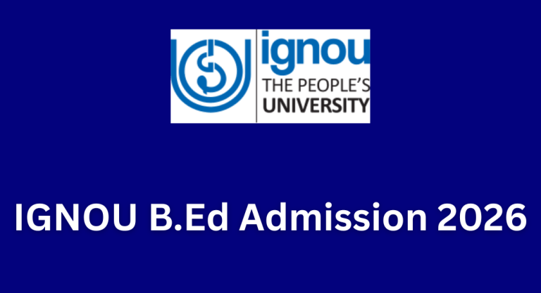 IGNOU B.Ed Admission