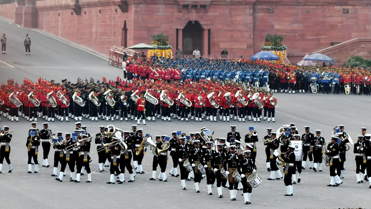 Beating Retreat Marks Republic Day End
