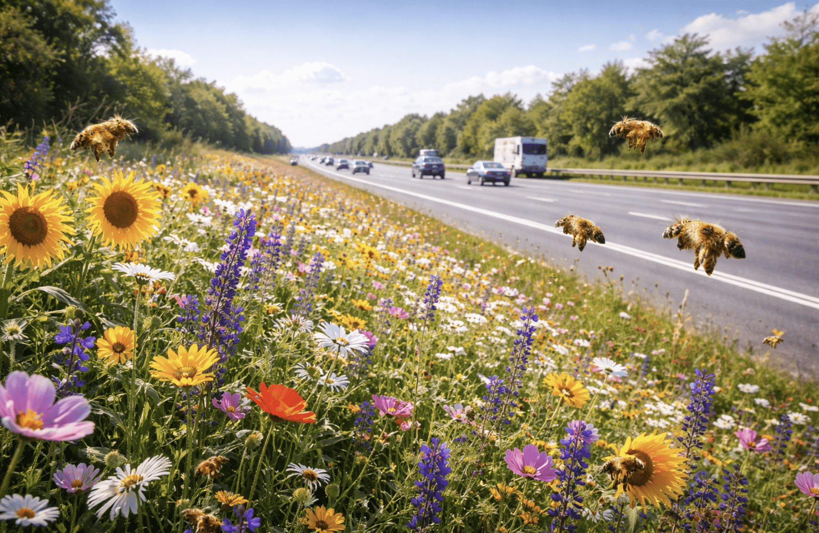 Bee Corridors Initiative: NHAI’s Green Plan for Highways Bee Corridors Initiative
