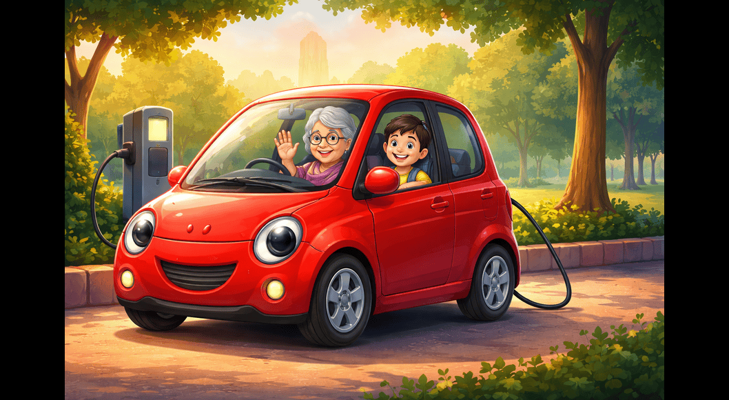 The Magical Green Car Story for Kids