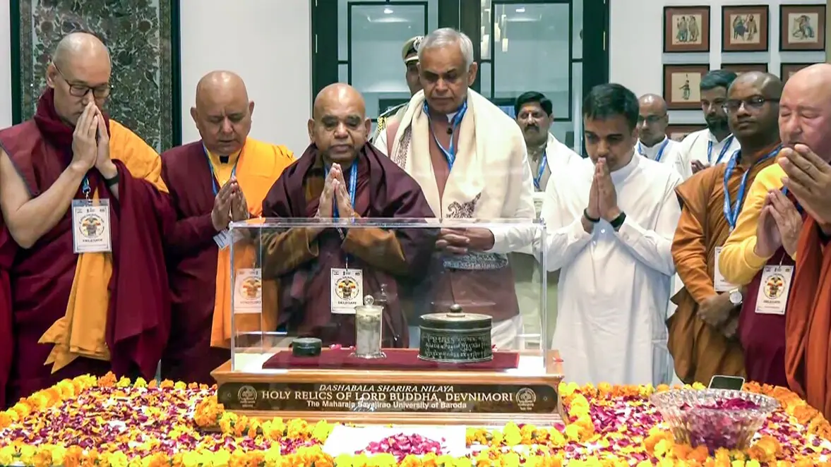 Devnimori Buddha Relics to Sri Lanka