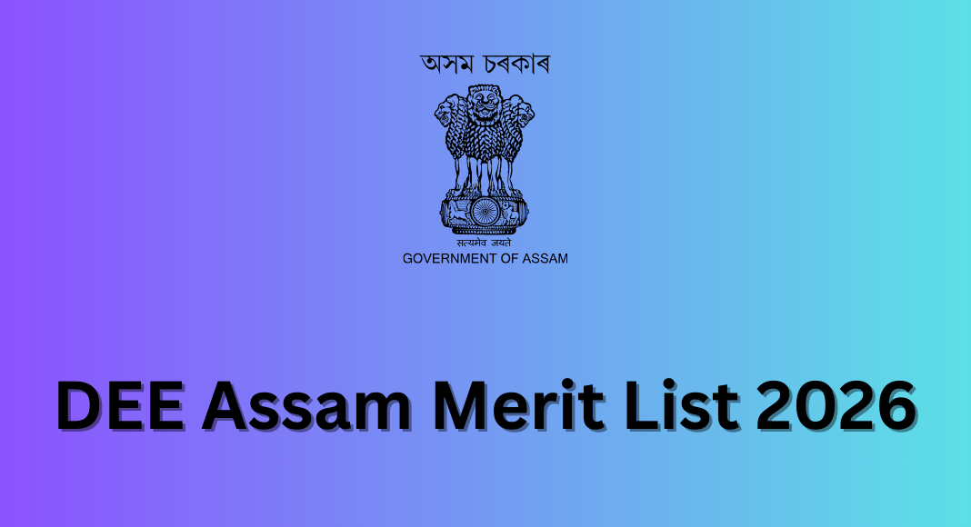 DEE Assam Merit List