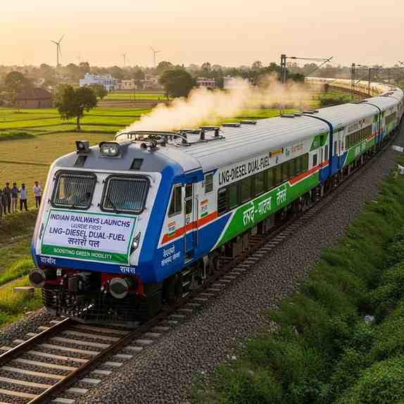 Indian Railways LNG-Diesel DEMU Train