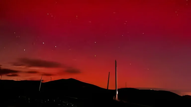 Ladakh Red Sky Solar Storm