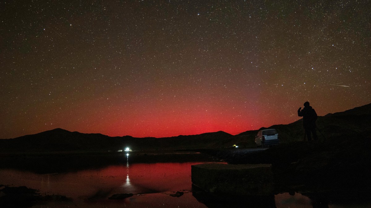 Ladakh Red Sky Solar Storm