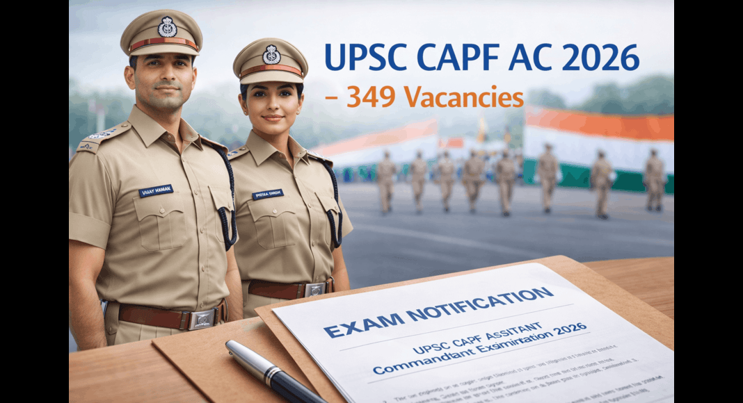 UPSC CAPF Recruitment