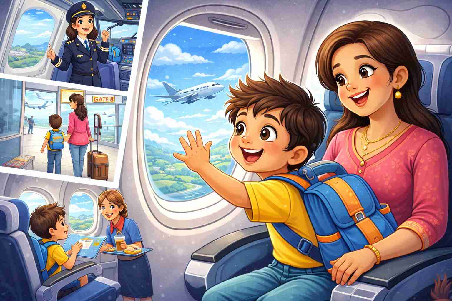 First Flight Experience: Raju’s Exciting Airplane Journey First Flight Experience