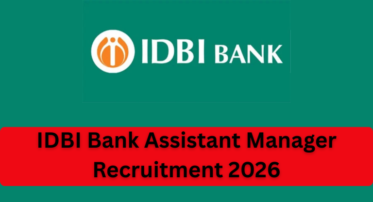 IDBI Bank Assistant Manager Recruitment