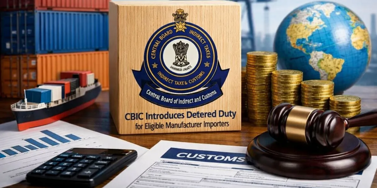 CBIC EMI Scheme Customs Duty
