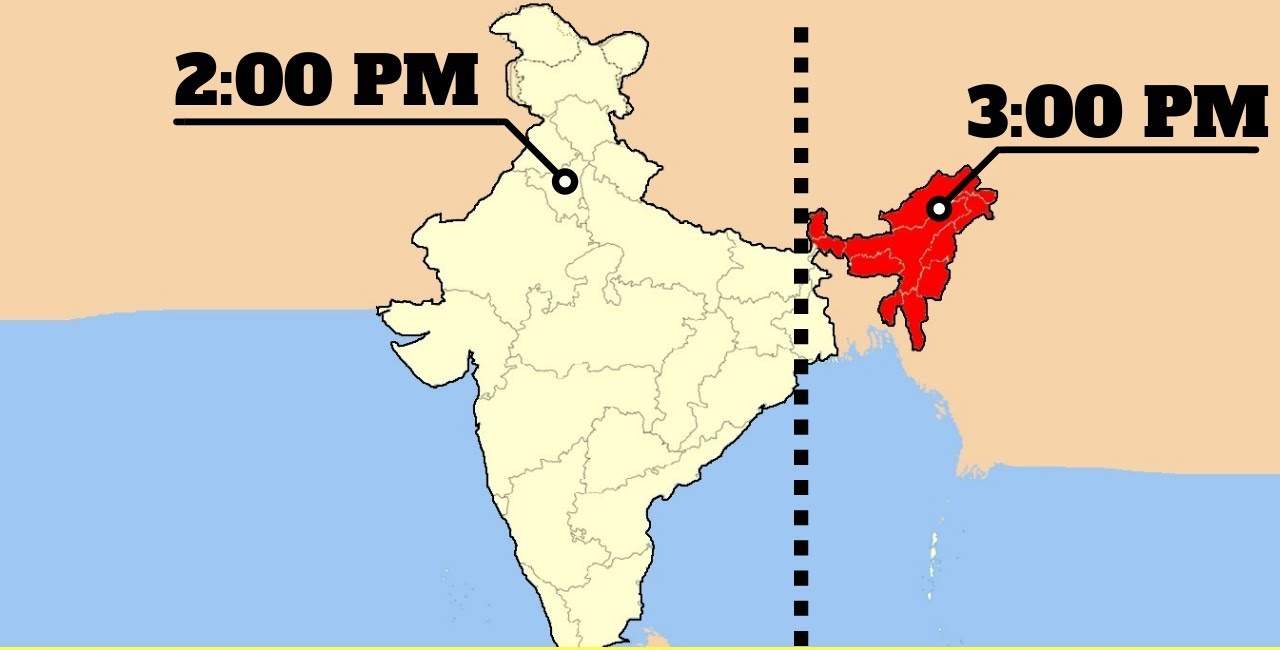 Demand for Two Time Zones in India