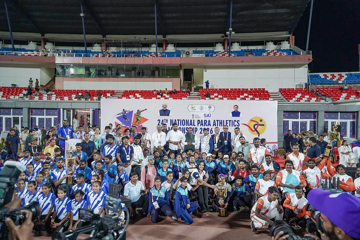 Kalinga Stadium Para Athletics Event Begins in Bhubaneswar Kalinga Stadium Para Athletics