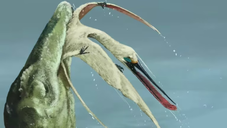 Reptile Found in Dinosaur Vomit