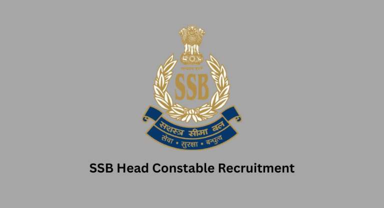 SSB Head Constable Recruitment