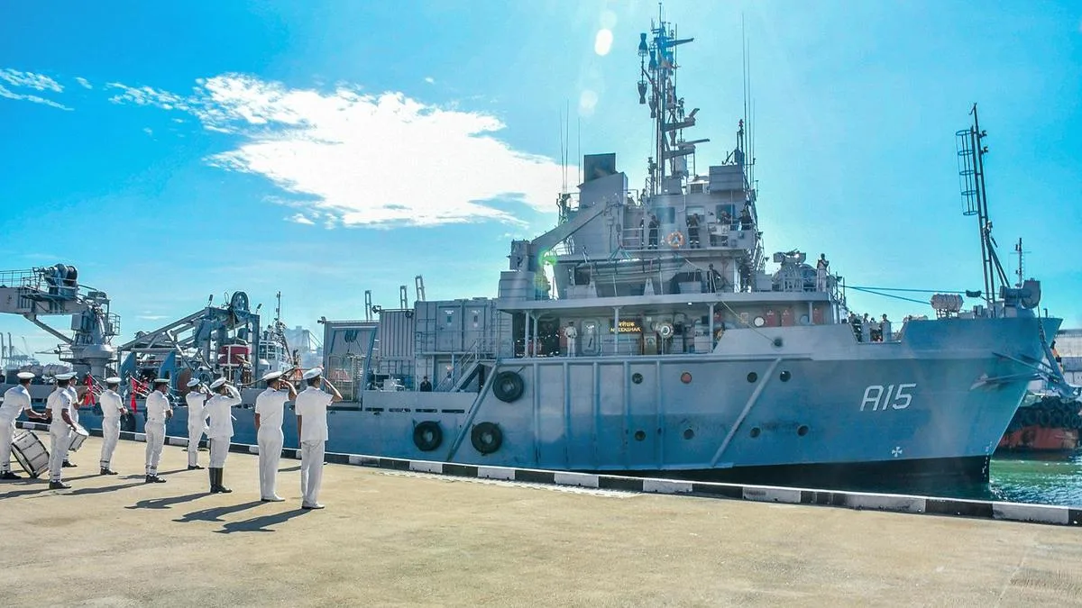 INS Nireekshak Sri Lanka Visit Strengthens Maritime Cooperation INS Nireekshak Sri Lanka Visit
